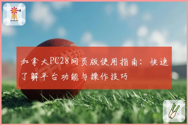 加拿大PC28网页版使用指南：快速了解平台功能与操作技巧
